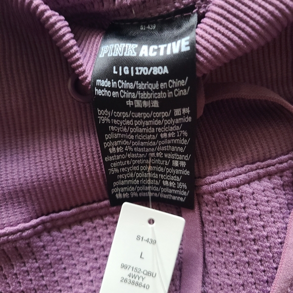 Victoria's Secret Pink Active Thermal/Waffle leggings Size Large NWT - Picture 10 of 10